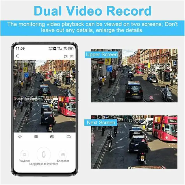 Alt view image 3 of 7 - 4G SIM Card Solar Camera WiFi Outdoor HD Night Vision IP CCTV Surveillance IP66 Waterproof PIR Humanoid Detection(WiFi CCTV No Card)
