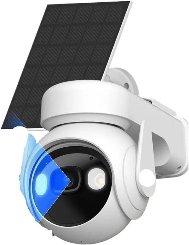 Main image of 3MP Battery Camera with Solar Panels Colorful Night Vision Security Protection WiFi Survalance Camera Outdoor(US Plug_KIT ADD 128G SD)