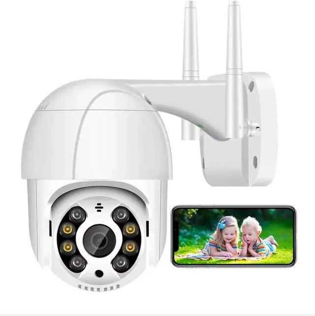 Alt view image 2 of 7 - 5MP PTZ WiFi Wireless Outdoor Security IP Camera, Supports 1080P Output, AI Human Detection, Built-in Audio, 4X Digital Zoom, P2P & RTSP Supported CCTV Surveillance Cam(UK Plug,5MP NO Card)