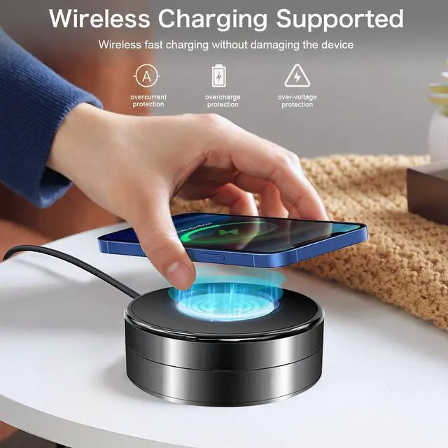 Alt view image 4 of 7 - Security Camera Wireless Charging 1080P HD Surveillance, 250° Wide-Angle Lens, Motion Detection Support; Ideal for Home Security and Baby/Pet Monitoring (Supports Dual-Band 2.4/5GHz)