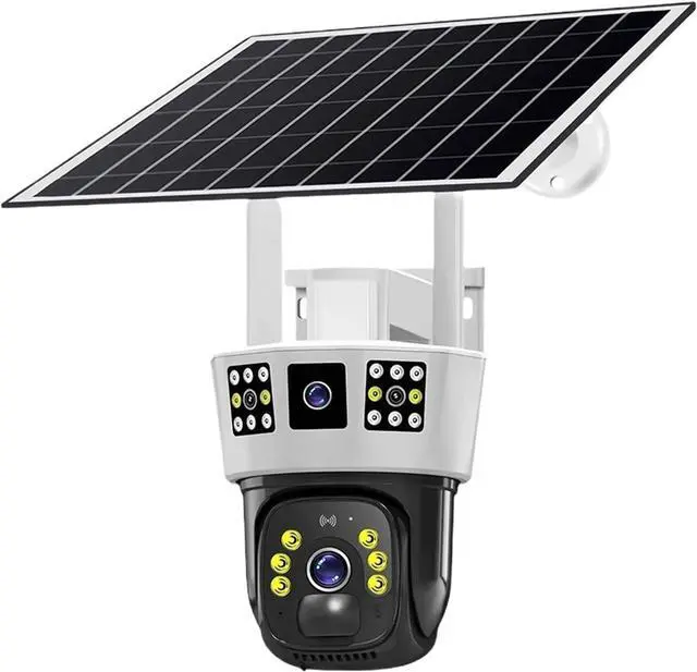 Main image of V380Pro Camera 4G Sim 12MP 6K Triple Screen Solar CCTV Night Vision Security PTZ WiFi Home Protection Motion Detection Camera(WiFi Version cam,128G TF Card)