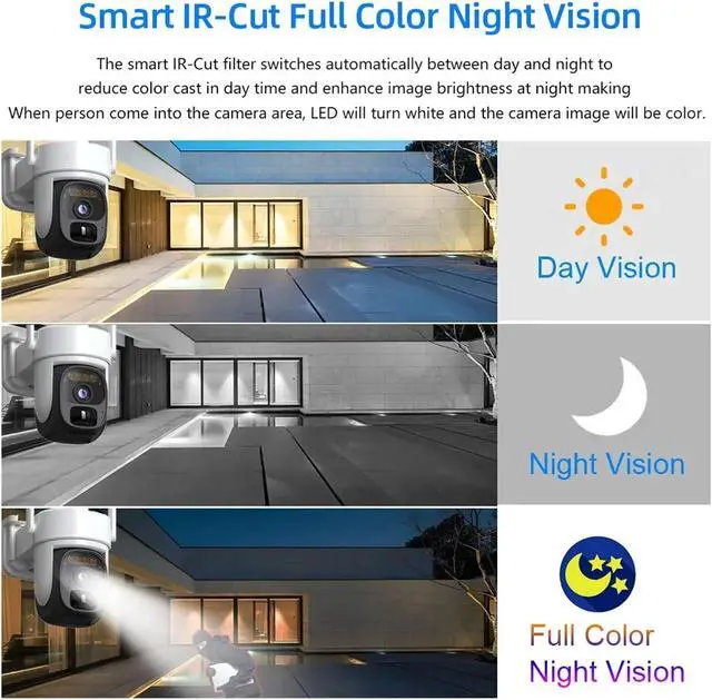 Alt view image 6 of 6 - Solar WiFi PTZ Security Camera - 5MP HD Night Vision