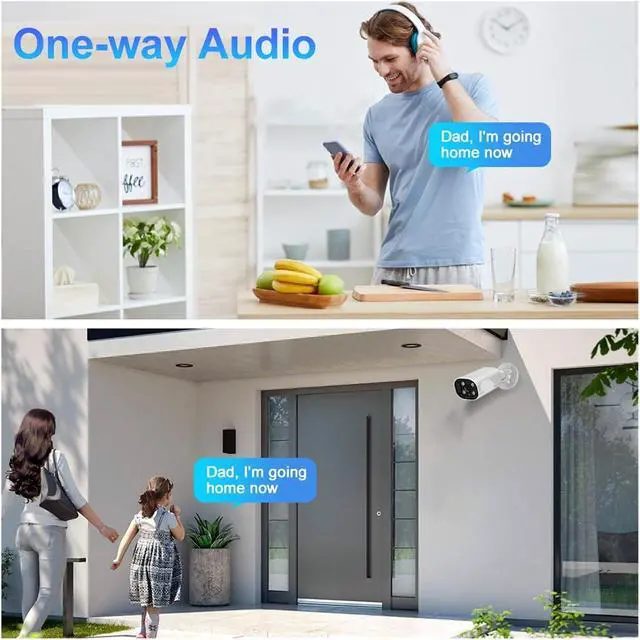 Alt view image 2 of 5 - 8MP POE IP Camera 4K 15fps Outdoor Hunman Detection CCTV 4MP AudioDual Light Video Surveillance Security(3.6mm,Super 8MP POE)