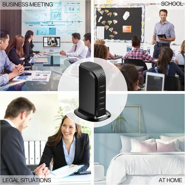 Alt view image 7 of 7 - WIFI USB Charger Hidden Spy Security Camera, Indoor Nanny Cam with Video