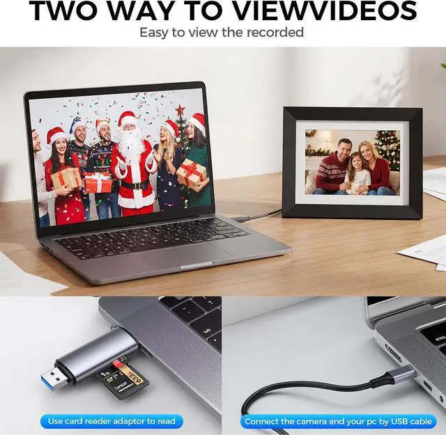 Alt view image 6 of 7 - Hidden Spy Security Camera Picture Frame, Mini Wireless NannyCam