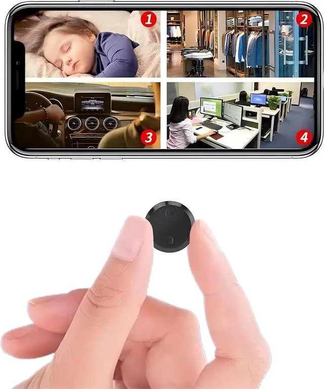 Main image of HsiaoPun HD 4K WiFi Wireless Camera, Equipped with Night Vision and Motion Detection Functions, Supports 32GB SD Card - APP Control Camera for Baby, Pets-(Video Only)