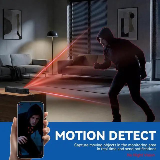 Alt view image 6 of 7 - Mini Home Wireless Camera, Small Security Camera, Indoor Wi-Fi Cam, 1080P