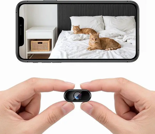 Main image of 1080P Mini Hidden Camera Wireless, Indoor Security Camera with Motion Detection & Night Vision, App Control - Ideal Nanny Cam, Pet Monitor for Home Office
