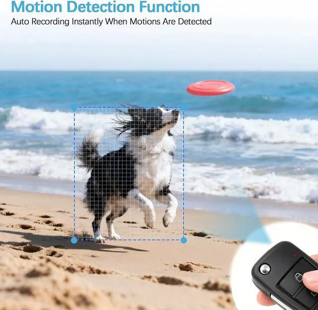 Alt view image 5 of 7 - Mini Hidden Spy Camera No WiFi Needed Car Key Shaped, Portable FHD 1080P Secret Camera for Travel Security, Small Nanny Cam Hidden Camera for Home Security with Night Vision and Motion Detection