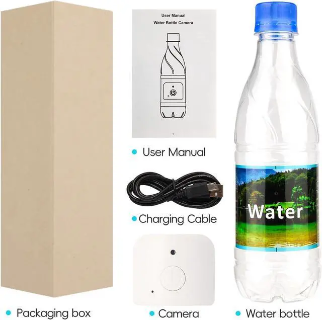 Alt view image 5 of 5 - Hidden Camera Bottle - Mini Camera - Wireless Nanny Cam - Full HD - Indoor Home Security-No WiFi