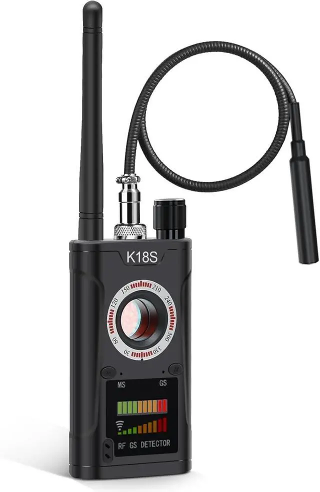 Alt view image 5 of 6 - SALAN K18S Hidden Camera Detector, Spy Camera Finder,Bug Detectors,with GPS Tracker Detection and rf Signal Scanning, Privacy Protection Tool for Travel, Hotel, Home and Office Security (Black)