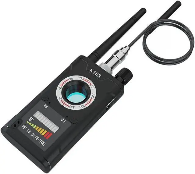 Alt view image 3 of 6 - SALAN K18S Hidden Camera Detector, Spy Camera Finder,Bug Detectors,with GPS Tracker Detection and rf Signal Scanning, Privacy Protection Tool for Travel, Hotel, Home and Office Security (Black)