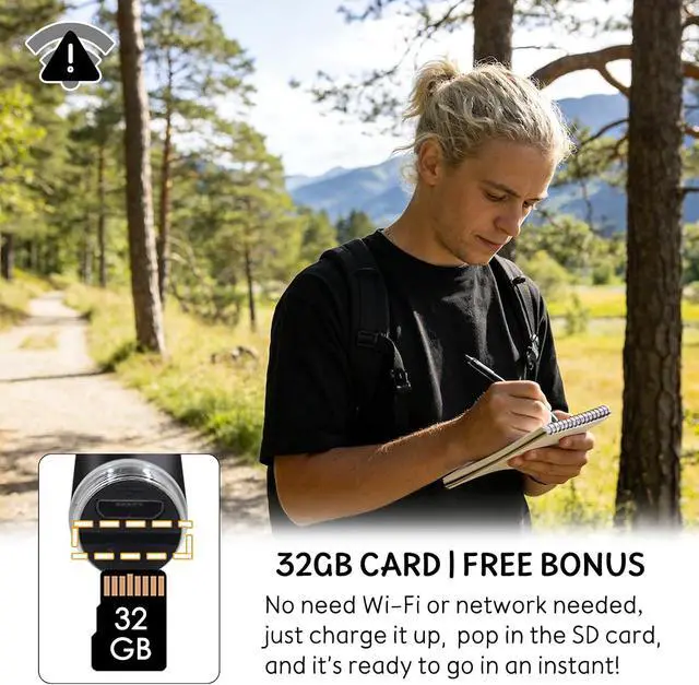Alt view image 5 of 7 - Hidden Camera Pen with 32GB SD Card - Body Camera Portable Spy Pen No WiFi Needed - 1080P FHD Mini Wearable Cameras for Home Office - No Audio