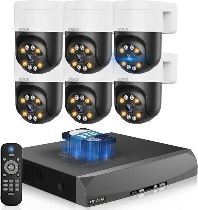 Main image of 4K Outdoor Wired Security Camera System, PoE Video Surveillance System