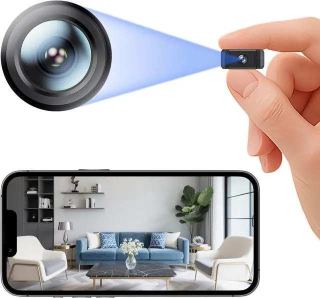 Main image of Mini Camera 2026 Upgrade Security Wireless Camera Small Smart Home WiFi 1080P HD Micro Nanny Cam with Motion Detection Wide Angle Cloud & SD Storage Night Vision No Need WiFi Tiny Cameras for Indoor