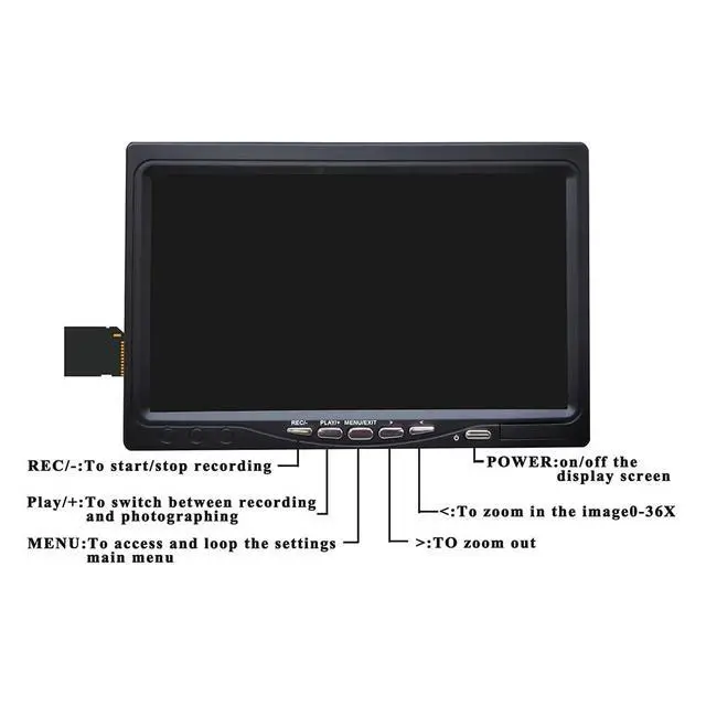 Alt view image 2 of 2 - 7-inch Display Screen, This is a Replacement Accessory, only Suitable for FDGSAB Pipeline Endoscope