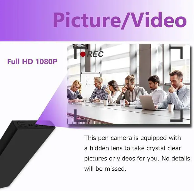 Alt view image 2 of 7 - Security Camera,Hidden Spy Camera, 1080P Nanny Cam for Indoor/Outdoor Surveillance with Night Vision, Motion Detection