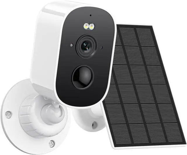 Main image of ICSEE Outdoor Solar Wireless Camera Security, 3Mpx HD Resolution/5200mAh Battery/3W Solar Panel/Two Way Audio/MicroSD Cloud Recording/Low Consumption Mini WiFi Surveillance CCTV