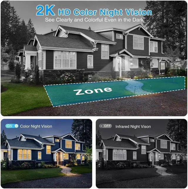Alt view image 5 of 7 - ICSEE Outdoor Solar Wireless Camera Security, 3Mpx HD Resolution/5200mAh Battery/3W Solar Panel/Two Way Audio/MicroSD Cloud Recording/Low Consumption Mini WiFi Surveillance CCTV