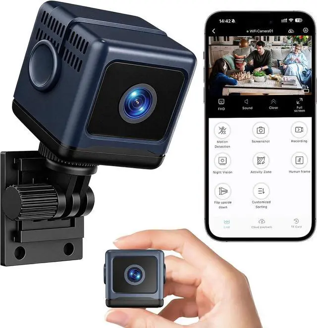Main image of WiFi Security Camera, Pet Camera, Mini Hidden Spy Cam, Plug in Cam