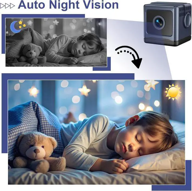 Alt view image 2 of 7 - WiFi Security Camera, Pet Camera, Mini Hidden Spy Cam, Plug in Cam