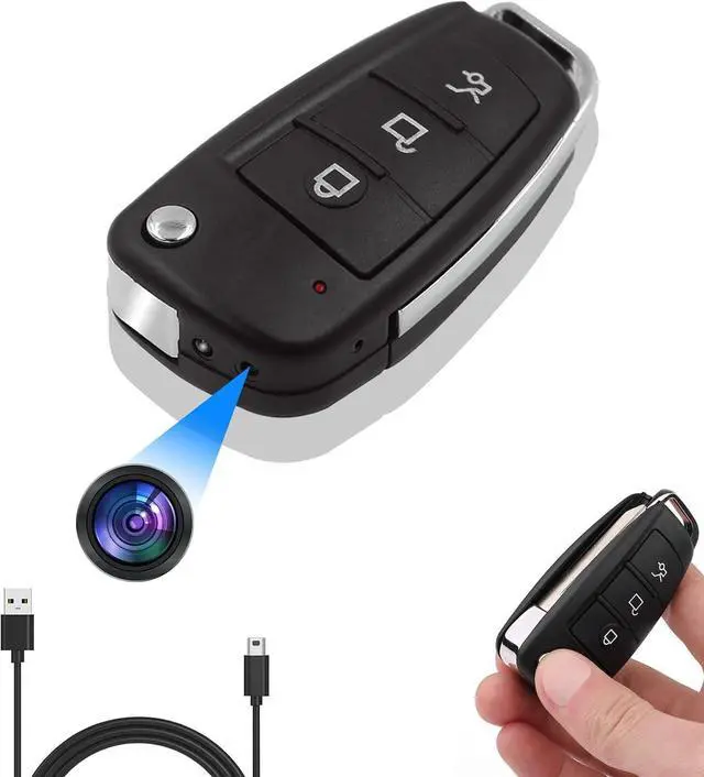 Main image of Hidden Car Key Camera, Mini Spy Camera, Discreet Nanny Cam 1080P HD