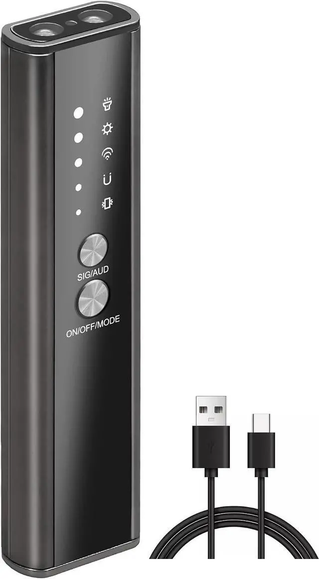 Main image of 2025 Version Camera Finder Detector-KT-02 Hidden Device Detector with Vibration Sound Alarm & Flashlight, Detecting Spy Camera/GPS Tracker/Bug, Hidden Camera Detectors for Travel, Hotel, Car