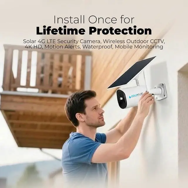 Alt view image 6 of 7 - Solace 4G Portable Solar Powered LTE Camera - Outdoor Weatherproof Boat Security Device with 4k Video - AI Motion Detection - Security Camera with (5-7) Day Battery Backup Without Wi-Fi