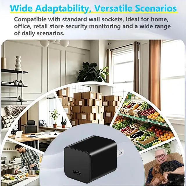 Alt view image 7 of 7 - Mini Camera, 1080P HD Plug & Play Portable Surveillance Camera,No WiFi