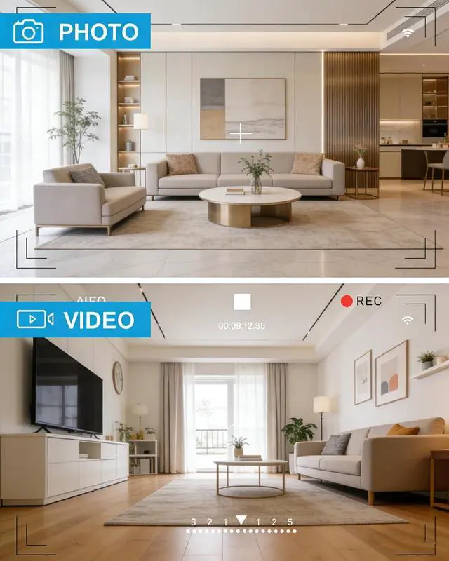 Alt view image 5 of 7 - HD 1080P Camera WiFi, Wireless Wall Outlet Cam with Motion Detection, Free SD Card, Loop Recording,No Audio Indoor Nanny Cameras for Home Security/Office/Baby & Pet