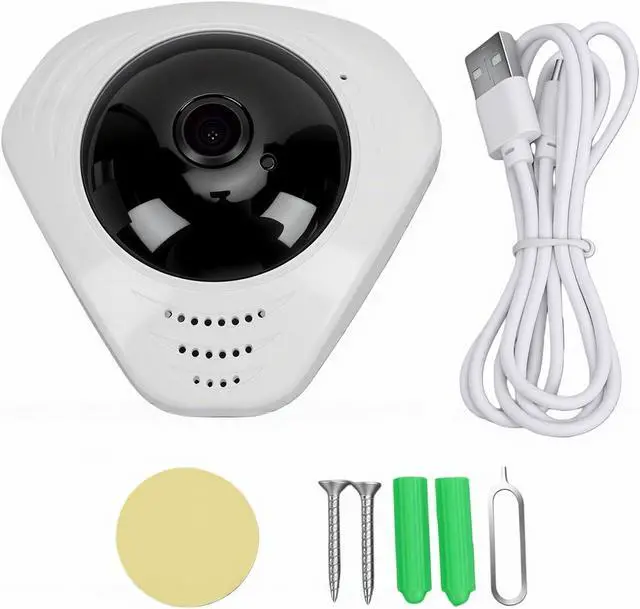 Alt view image 7 of 7 - Pomya 360 Panorama Wireless Security Camera, 1080P HD WiFi Indoor Camera with Smart AI Motion Tracking, 24/7 Recording, Ceiling Mount for Home Office