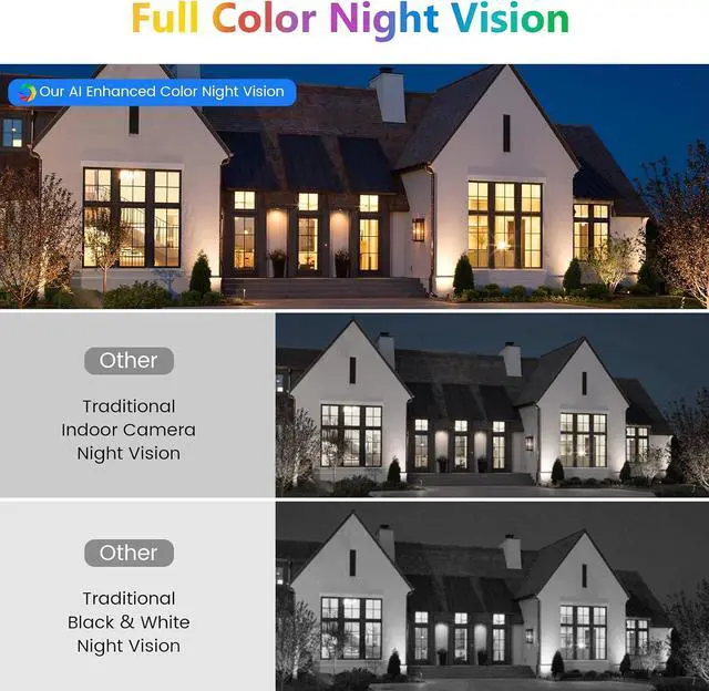 Alt view image 3 of 7 - Hieasy 4K 8MP Window Camera for Home Security Indoor Magnetic Mount, No Drill 5GHz&2.4GHz WiFi, Includes 32GB SD Card,No Subscription Required,Color Night Vision, 24/7 AI Smart Detection Recording