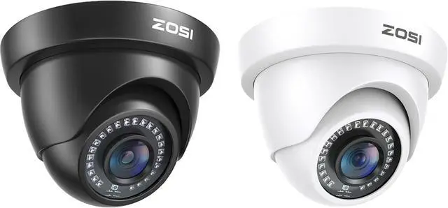 Main image of ZOSI 2Pack 1080p Dome Security Camera Outdoor Indoor (Hybrid 4-in-1 HD-CVI/TVI/AHD/960H Analog CVBS), 80ft IR Night Vision, Weatherproof CCTV Camera