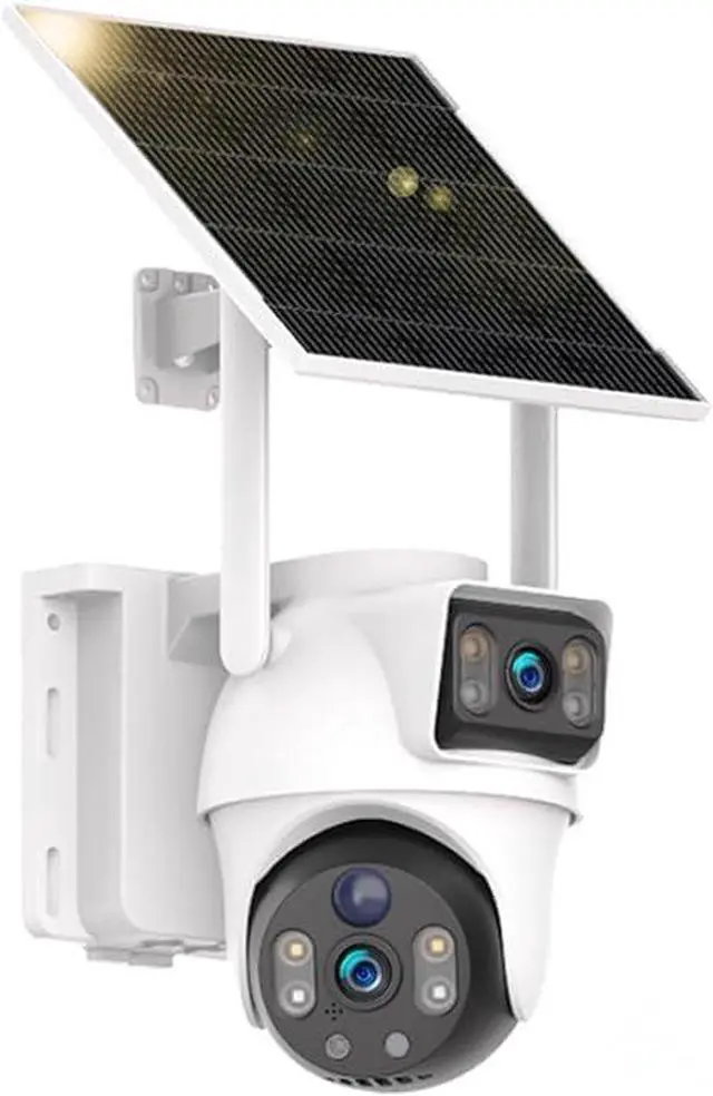 Main image of XIAOVV 6MP High-Definition Solar Camera Wireless 2.4G WiFi Safety Surveillance Camera with Solar Panel PTZ Monitoring System Dual Lens, PIR Motion Detection, Color Night Vision, Two-Way Audio