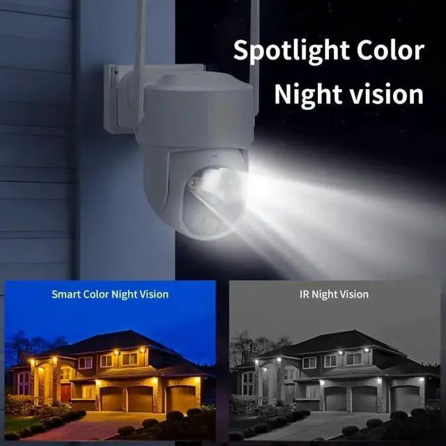 Alt view image 2 of 7 - Solar-Powered with 360° Pan-Tilt, HD Resolution, Night Vision, Human Detection, Remote Monitoring for Home & Farm, Cameras with Lithium Battery
