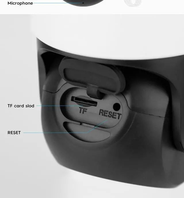 Alt view image 7 of 7 - Indoor/Outdoor Home Security Camera Night Vision Camera 2.4G&5GHz WiFi 2-Way Audio Wireless Home Security Camera Pan/Tilt -iCam365 App