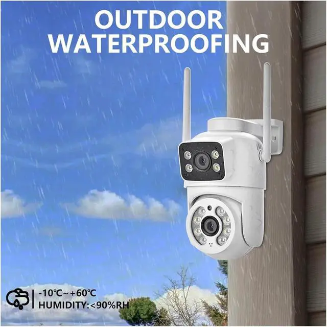 Alt view image 7 of 7 - 4MP Dual Lens WiFi PTZ Camera Auto Tracking Outdoor Waterproof CCTV