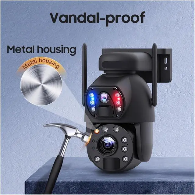 Alt view image 4 of 7 - Solar Dual Lens Bullet WiFi Security Camera