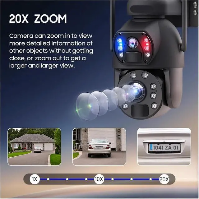 Alt view image 5 of 7 - Solar Dual Lens Bullet WiFi Security Camera