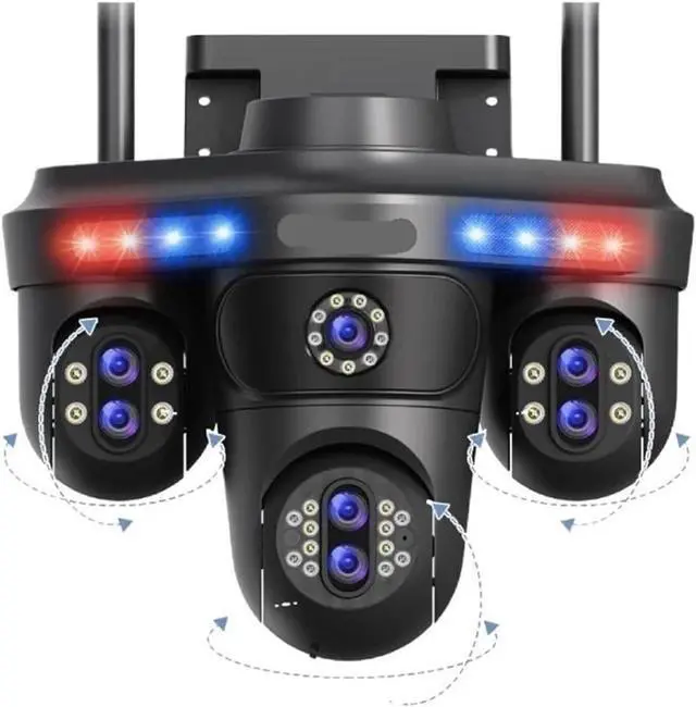 Main image of 35MP 7 Lens 10X Zoom 3PTZ 360° WiFi Outdoor IP Camera