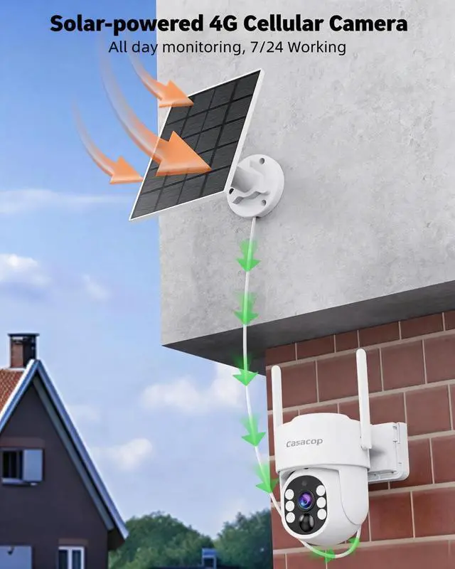 Alt view image 5 of 7 - Security Cameras for Home Security Wireless Outdoor 4G LTE Cellular