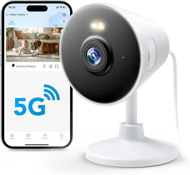Main image of 5G & 2.4G Indoor/Outdoor Security Camera for Home, Electric and Electronic Video Surveillance Installation