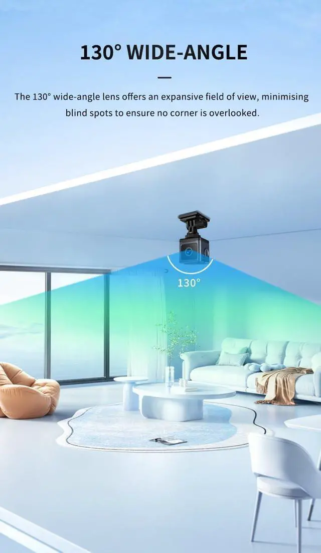 Alt view image 5 of 7 - W03 Smart WiFi Security Camera 1080P HD, Night Vision, Motion Detection