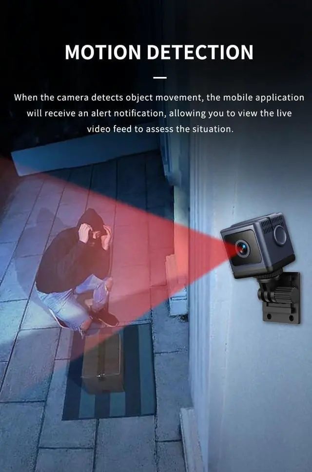 Alt view image 4 of 7 - W03 Smart WiFi Security Camera 1080P HD, Night Vision, Motion Detection