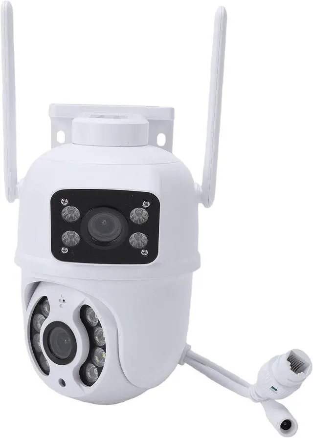 Main image of Dual Lens Outdoor Security Camera 4MP, WiFi PTZ AI Motion Detection, 355 Pan 90 Tilt, Two Way Audio Color Night Vision for Home (US Plug)