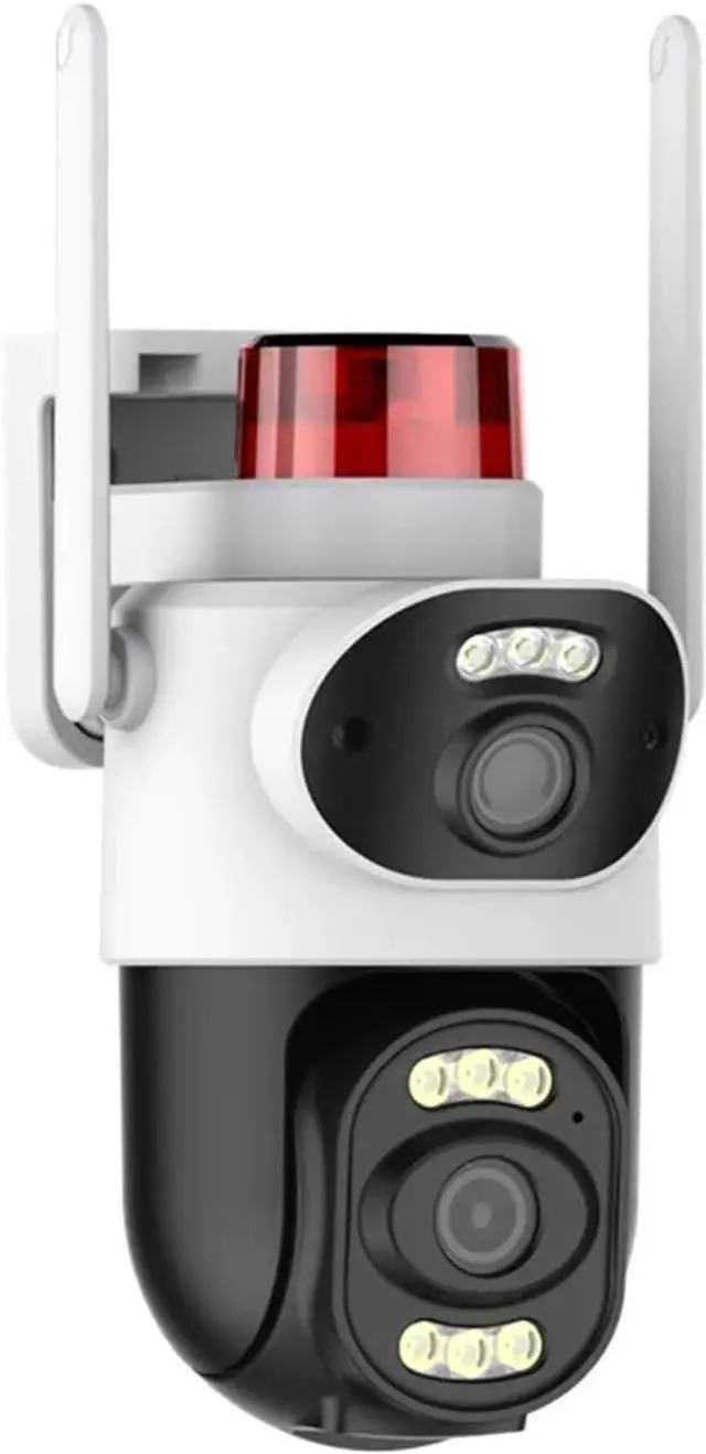Main image of 4K 8MP Outdoor PTZ Security Device Dual Lens 10X Digital Zoom AI Human Detection Warning Light Surveillance Equipment(AU,WiFi add 32G)