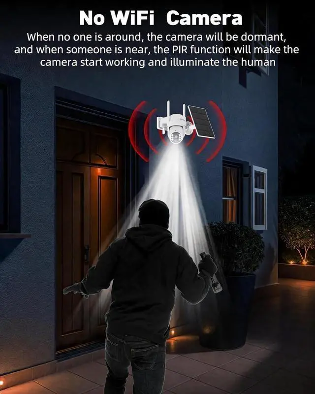Alt view image 4 of 7 - Security Cameras for Home Security Wireless Outdoor 4G LTE Cellular