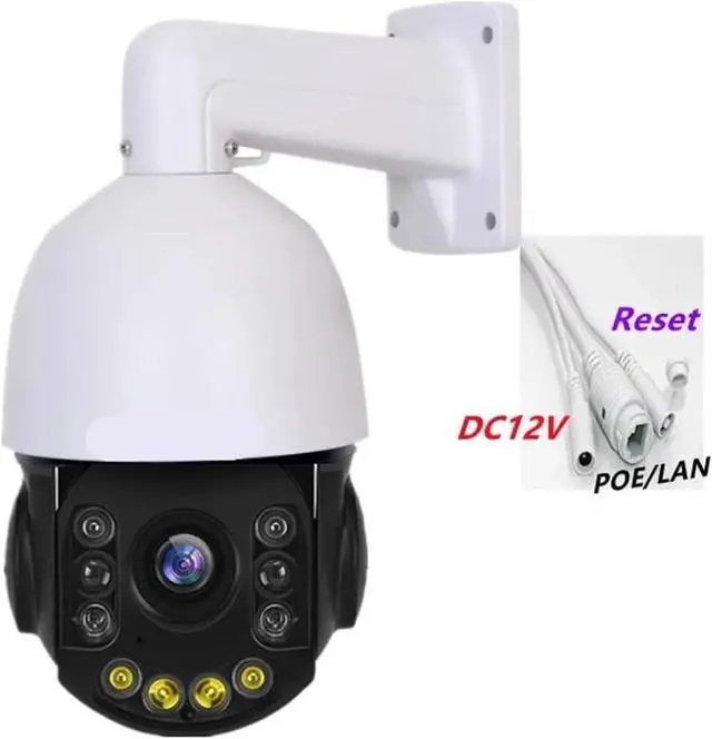Alt view image 5 of 6 - 8MP 4K POE WiFi 4G PTZ Outdoor Security Device 990X Digital Zoom Auto Tracking Surveillance Equipment(US,DC12V 4G NO Card)