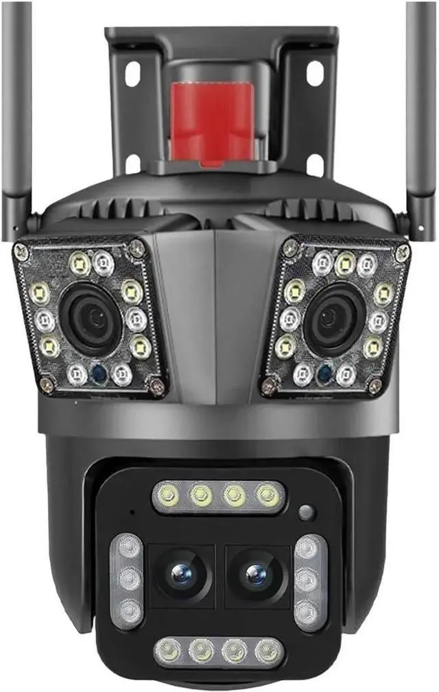 Main image of 12MP Triple Lens WiFi IP Security Camera, Wireless CCTV Surveillance Cam with AI Auto Tracking & 8X Digital Zoom for Smart Home Monitoring(EU,5MP Camera)