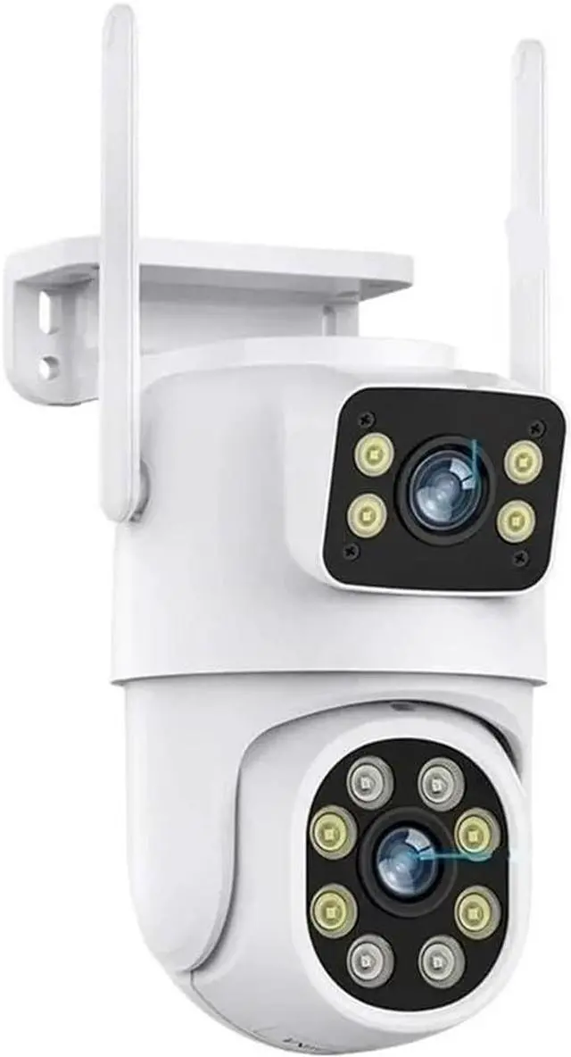 Main image of 8K Dual Lens WiFi PTZ Outdoor IP Security Camera, Dual Screen Surveillance Cam with AI Auto Tracking, Night Vision, ONVIF NVR Compatible, Compatible with Alexa & Google Assistant(AU,8MP NO SD Card)